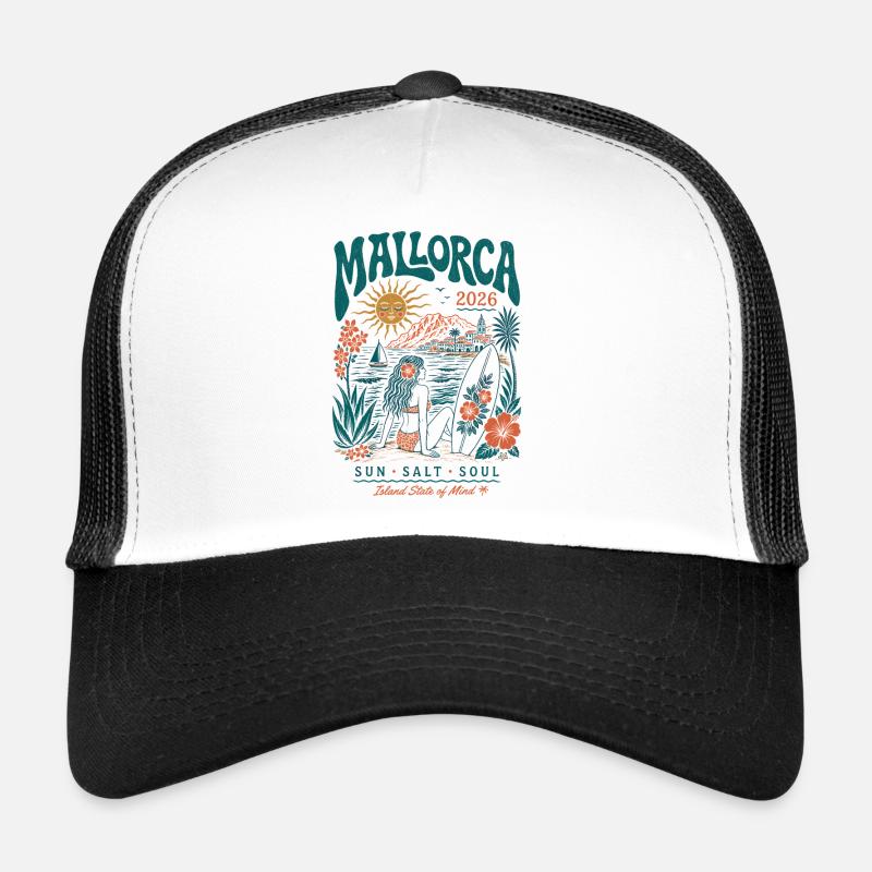 Heure du Soleil de Surf de Majorque 2026 Casquette trucker 