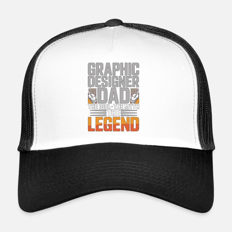 Graphic Designer Dad The Idol The Visual Artist Trucker Cap