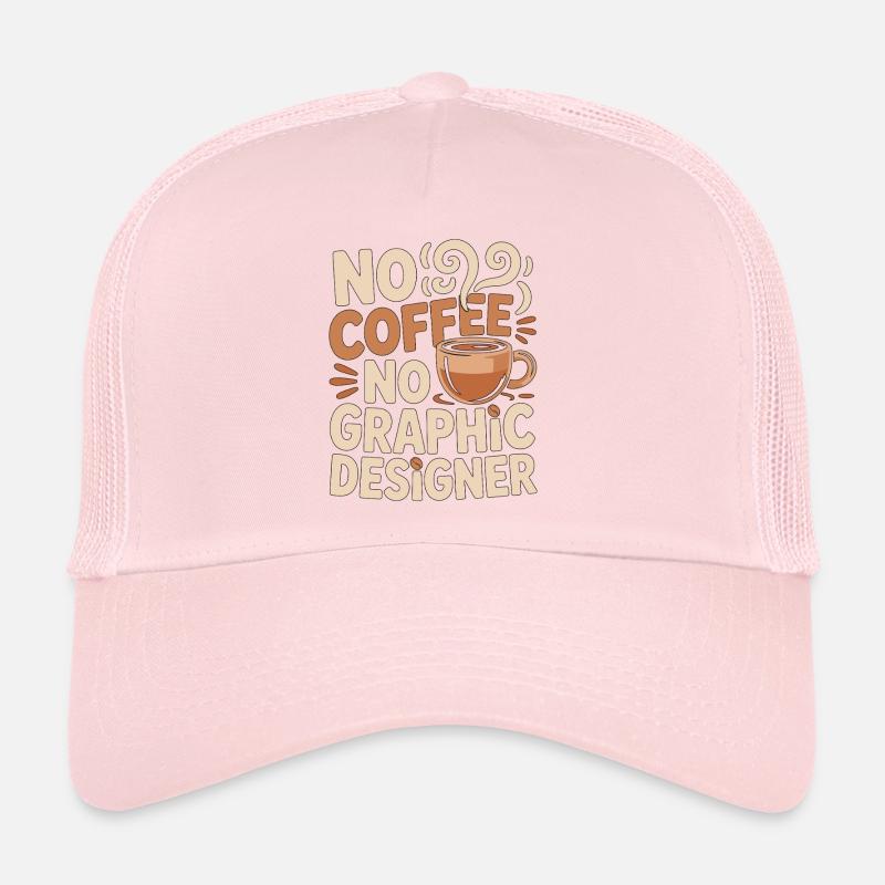 Graphiste Sans marque de café Amateur de café Casquette trucker 