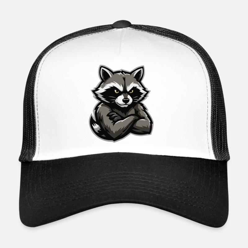 Charme de raton laveur entrelacé Casquette trucker 
