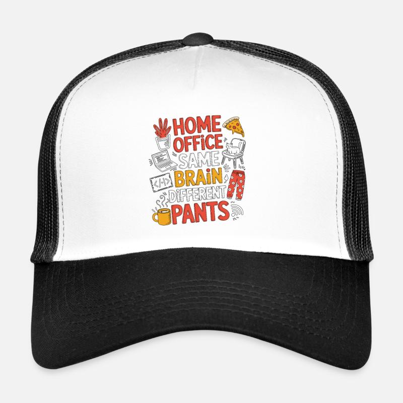 Remote Developer Home Office Same Web Developer Trucker Cap