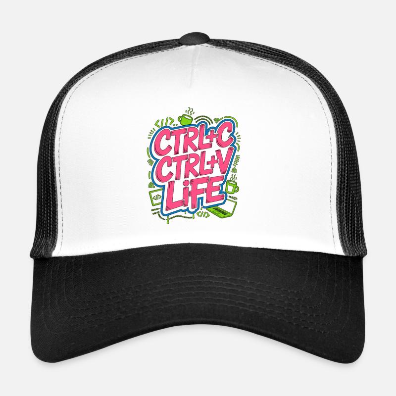 Remote Developer Ctrl+C Ctrl+V Life Web Developer Trucker Cap