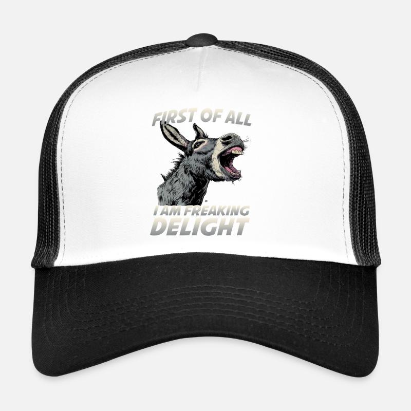 Design d’ami et propriétaire d’âne Gris âne Casquette trucker 