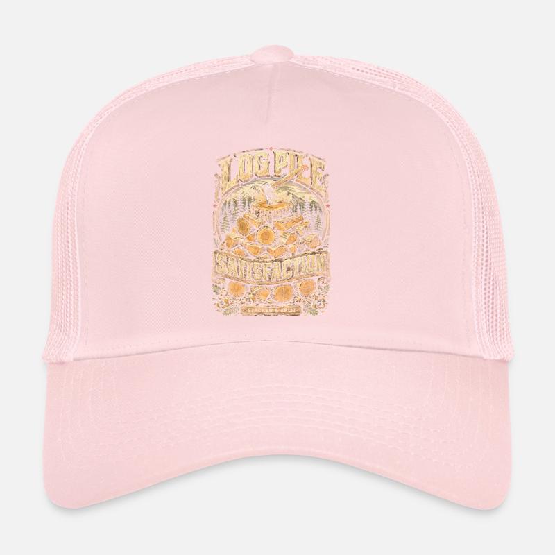 Satisfaction des tas de bûches bûcheron Casquette trucker 