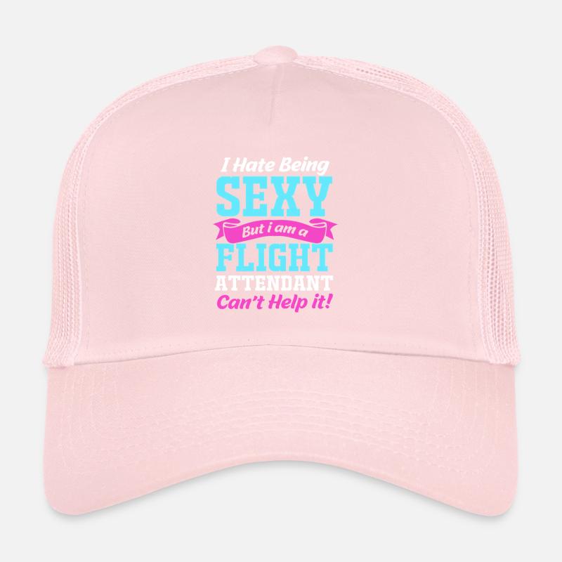 Stewardess Flight Attendant Trucker Cap