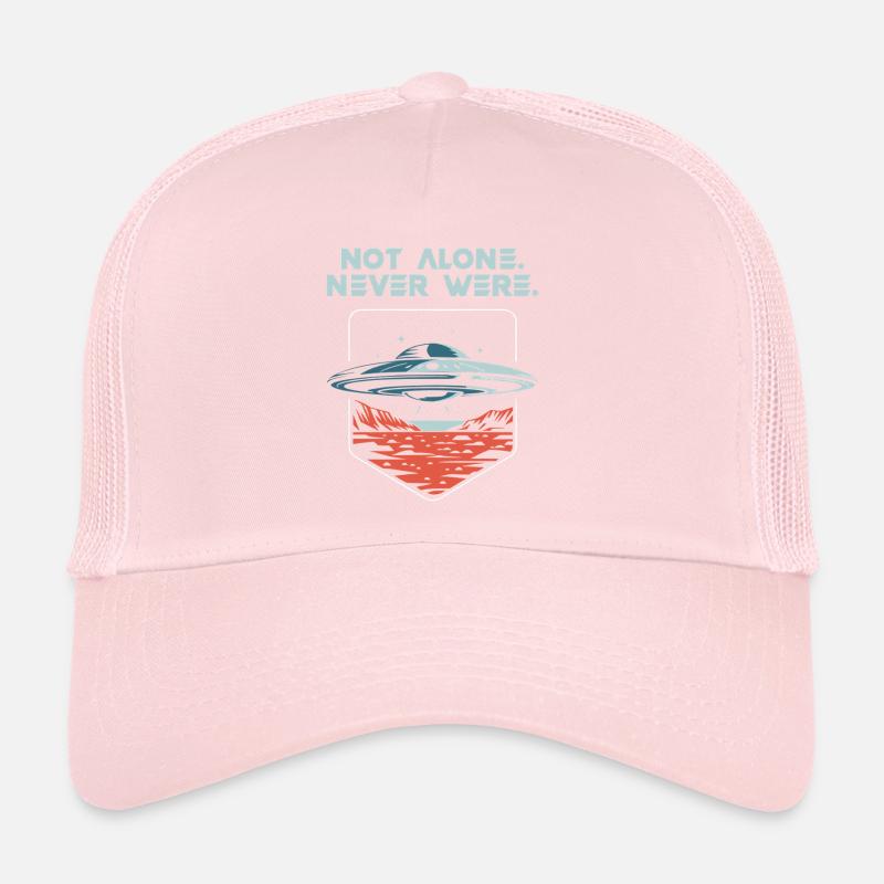 Pas seul. Jamais arrivé. Alien OVNI Présent Casquette trucker 