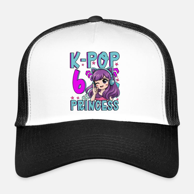 Princesse K-Pop Anniversaire de 6 ans Casquette trucker 