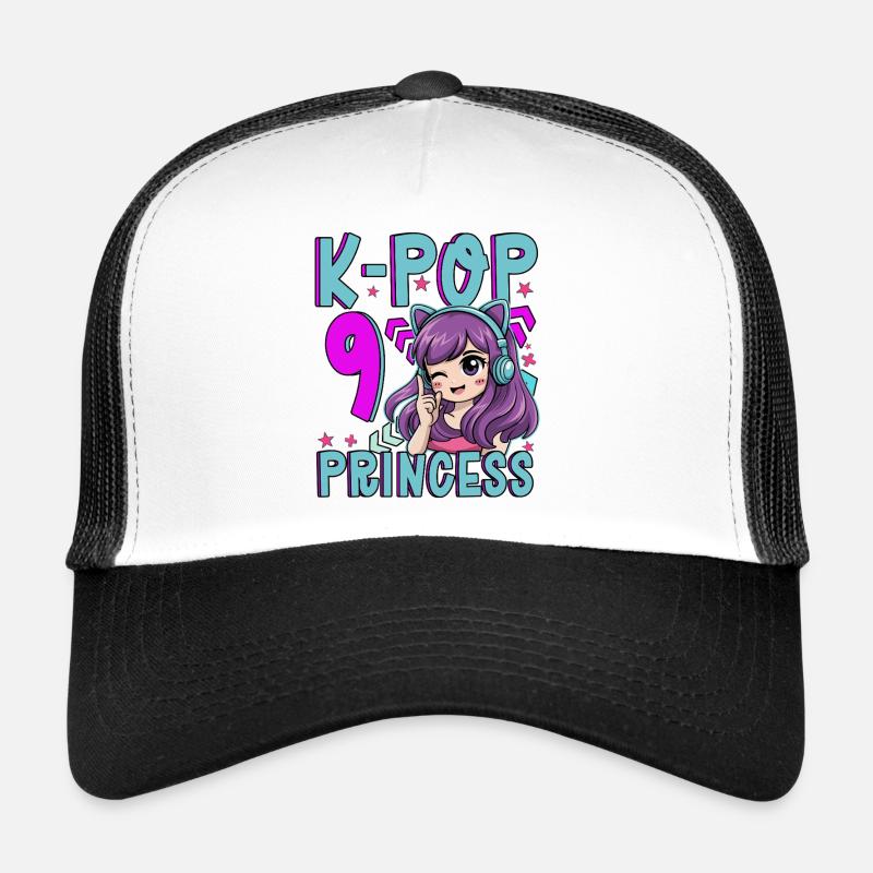 Princesse K-Pop Anniversaire de 9 ans Casquette trucker 