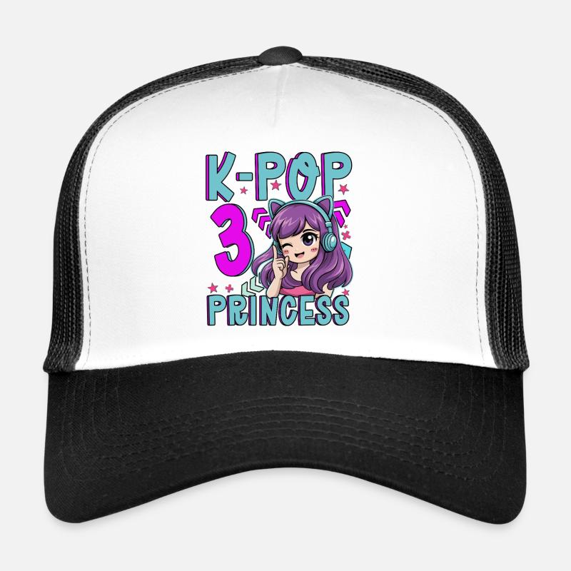 Princesse K-Pop Anniversaire de 3 ans Casquette trucker 