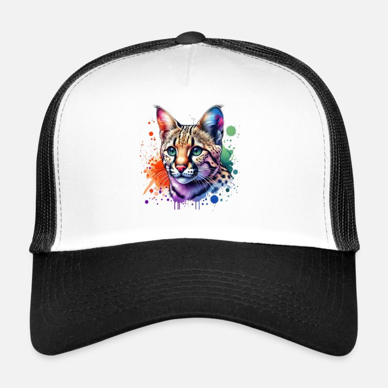 Motif du chat de Savannah Casquette trucker 
