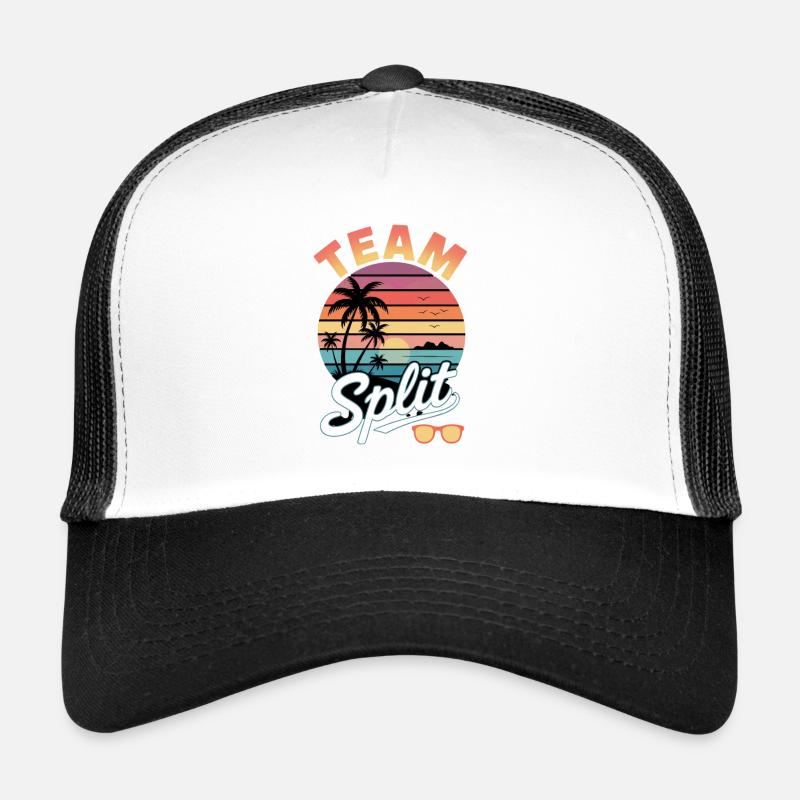 Team Split Sunset Tropics Trucker Cap