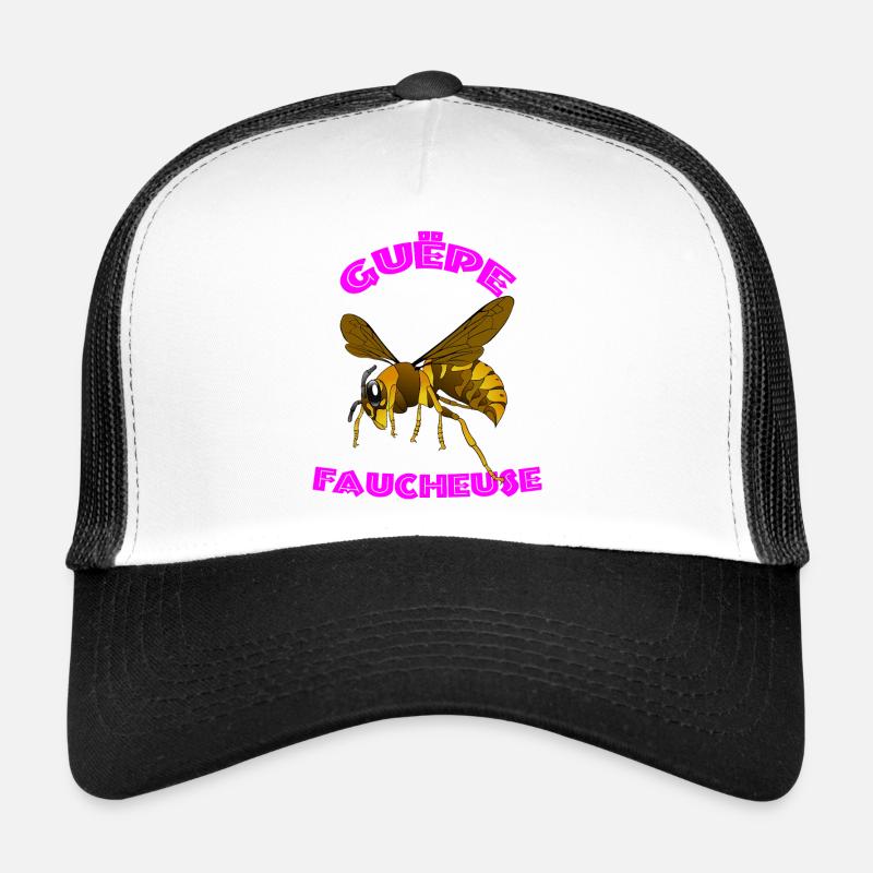 Guêpe Faucheuse Vectorielle - Design Arqué rose  Casquette trucker 