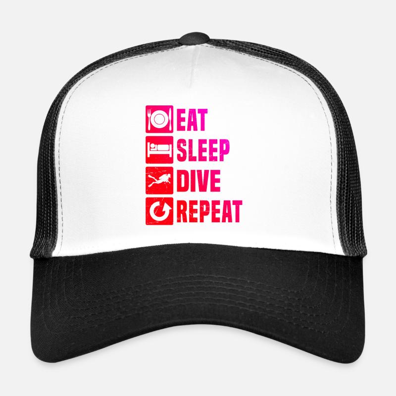 Idée cadeau pour le plongeur sous-marins avec plongée sous-marine Casquette trucker 