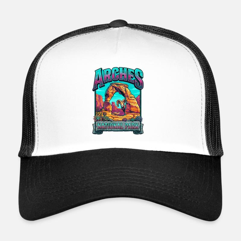 Explosion de couleurs dans le parc national des Arches Casquette trucker 