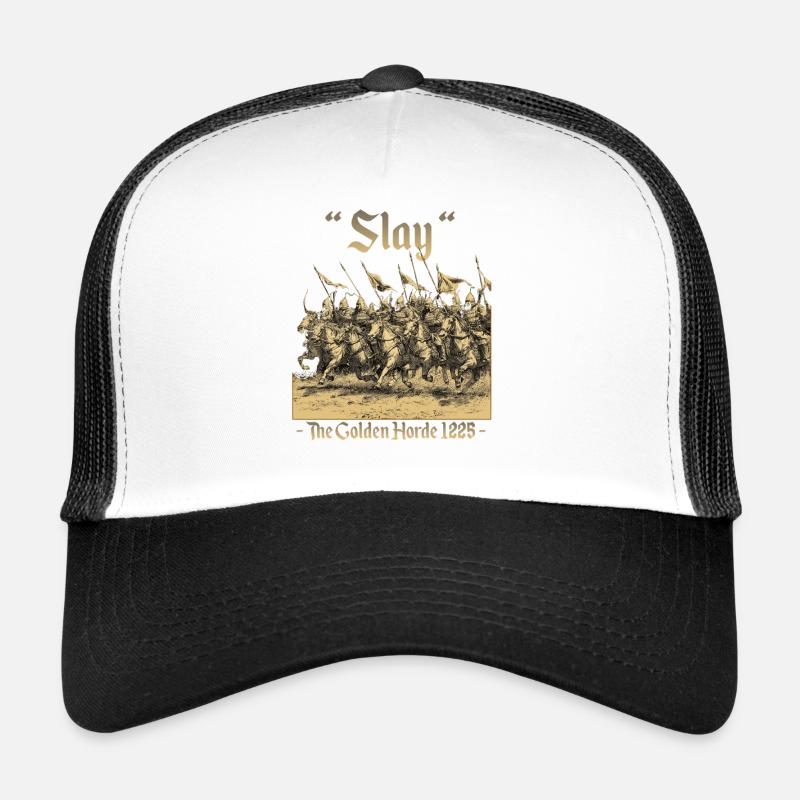 Empire mongol Gengis Khan Cavalier de la Horde d’Or Casquette trucker 