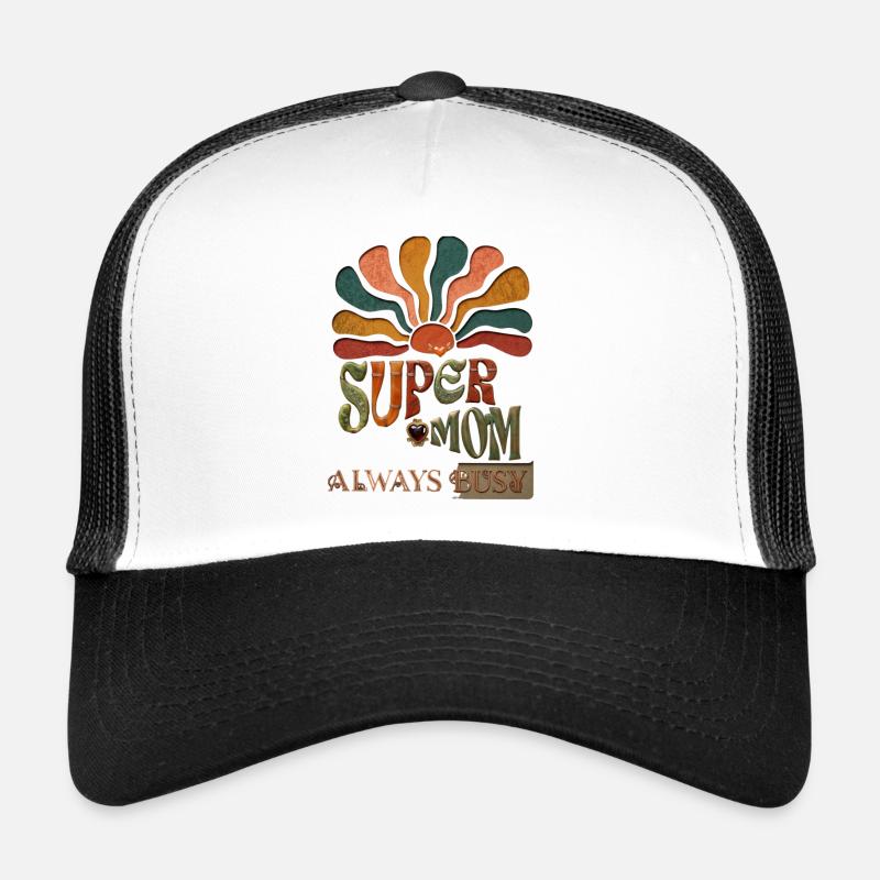 Supermom mit Sonnenstrahlen Trucker Cap