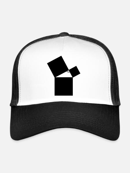 math - Trucker Cap - white/black