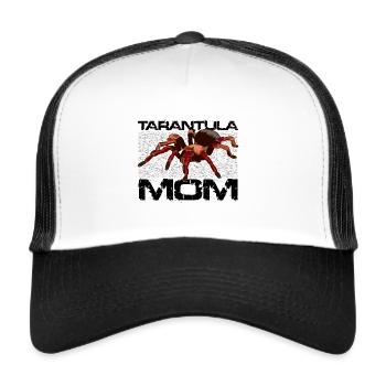 Tarantel Mama Spinne Geschenk Taranteln Geschenke - Trucker Cap - Weiß/Schwarz - Vorne