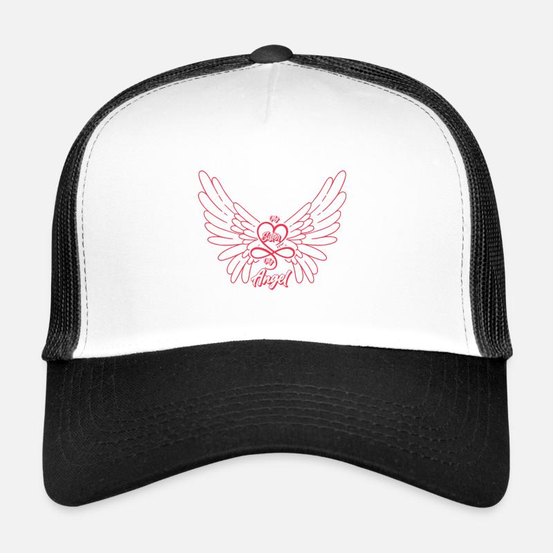 Engel Schwester - Trucker Cap - Weiß/Schwarz