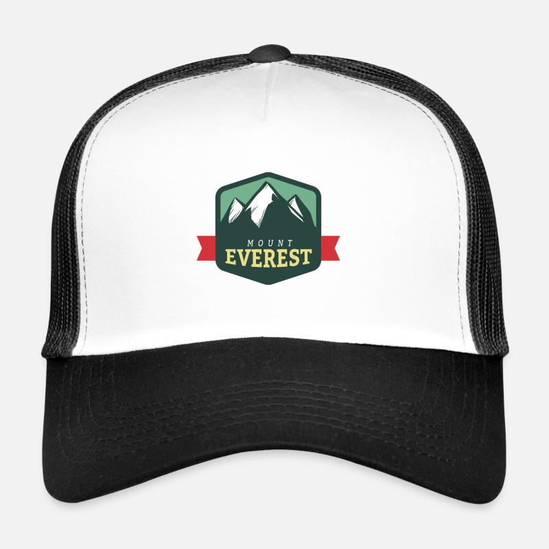 Mount Everest - Trucker Cap - white/black