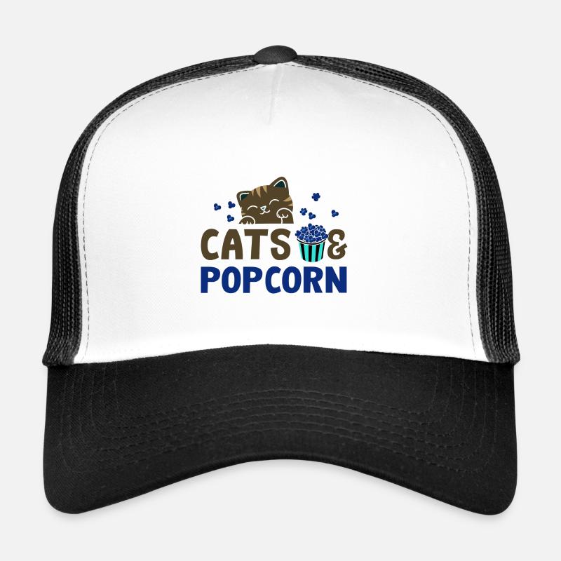 Films de pop-corn et chats ironiques Casquette trucker 