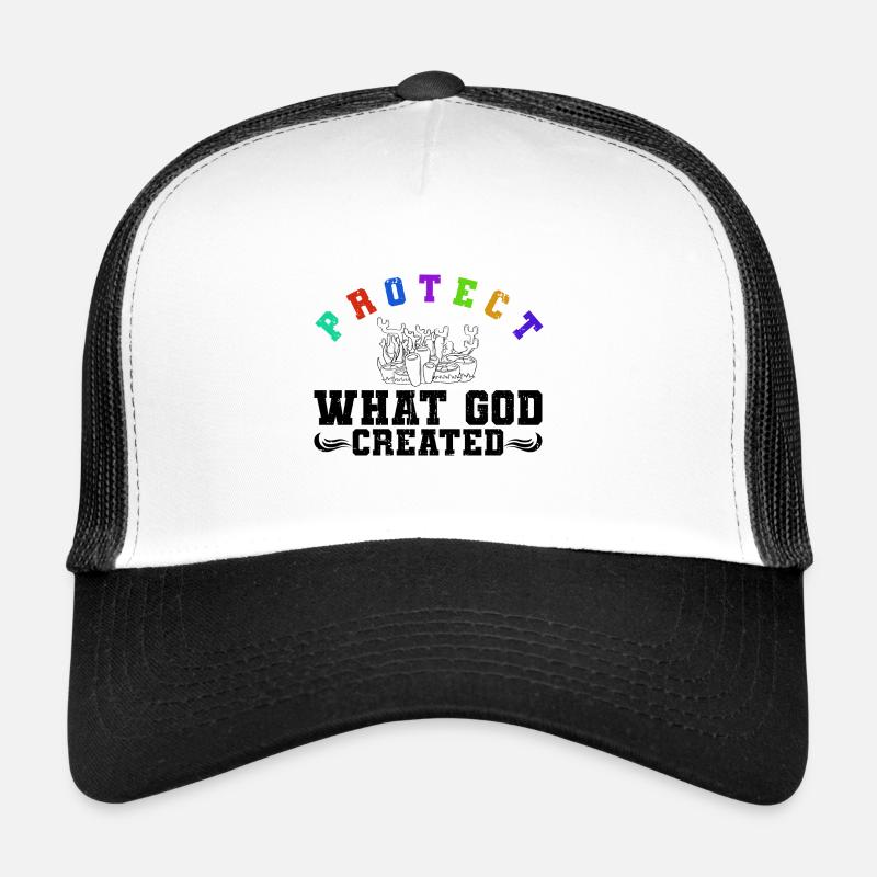 Protégez la création de Dieu, les récifs Casquette trucker 