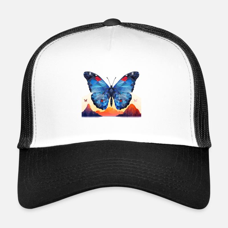 Blauer Morpho-Schmetterling Trucker Cap