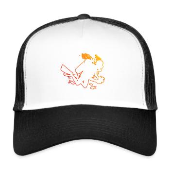 Herren Diving Free Dive Scuba Diver Diver - Trucker Cap - Weiß/Schwarz - Vorne