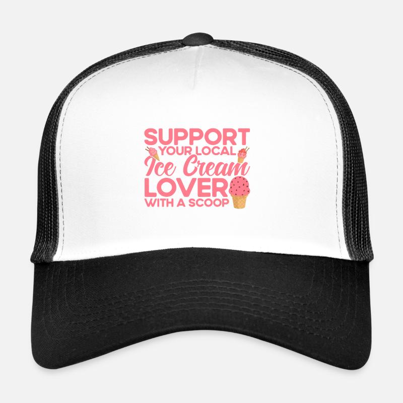 Soutenez l’amateur local de crème glacée Eiscrem Casquette trucker 