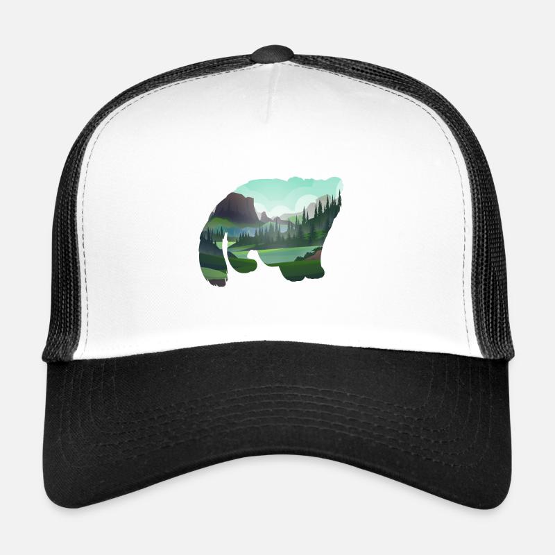 Le chat de Palla - Casquette trucker  - blanc/noir