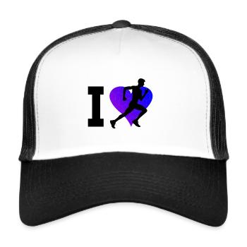 Race Women Jogging Men Running Running - Trucker Cap - white/black - Front