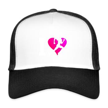 Women's Running Running Running Jogging Men - Trucker Cap - white/black - Front
