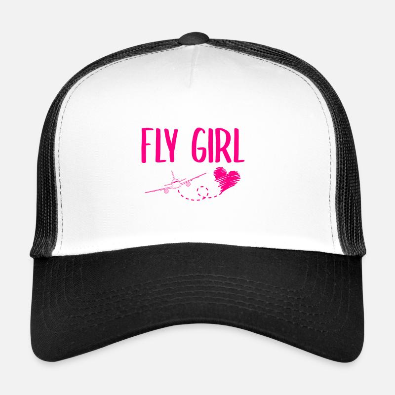 Flugzeug Pilot Fliegen Liebe Mädchen I Geschenk Trucker Cap