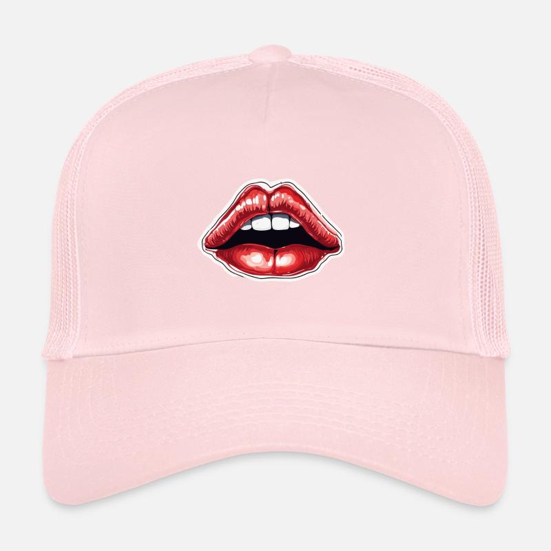 Bouche / Lèvres / Dents / Langue / Sourire / Baiser Casquette trucker 