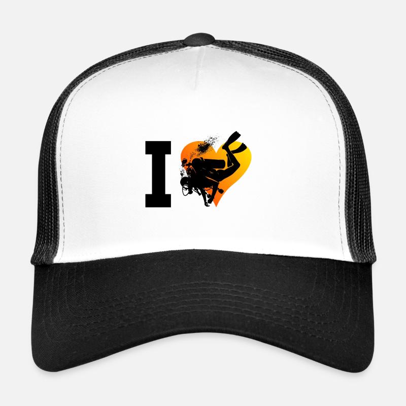 Plongée Libre Plongée Plongeur Plongeur Plongée Casquette trucker 