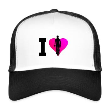 Cycling Women Cyclists Cycling - Trucker Cap - white/black - Front