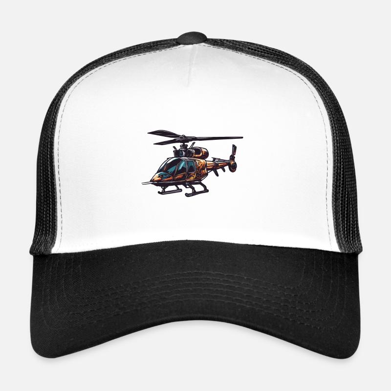 Hélicoptère / Hélicoptère / Vol / Aviation Casquette trucker 