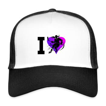 Eishockey Spieler Damen Eishockeyspieler - Trucker Cap - Weiß/Schwarz - Vorne