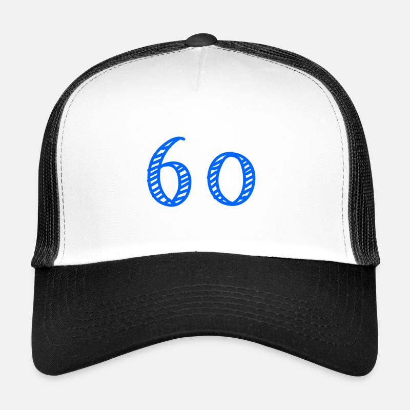 60 ANS. 60e ANNIVERSAIRE. ANNIVERSAIRE 60 ANS. 60 Casquette trucker 