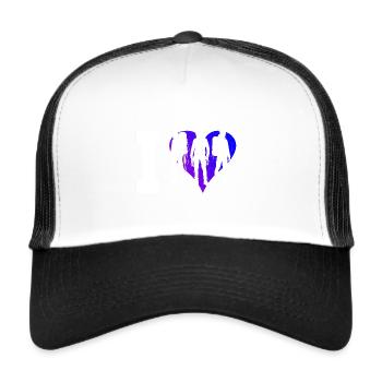 Grimpeur Bloc Femmes Bloc - Casquette trucker  - blanc/noir - Devant