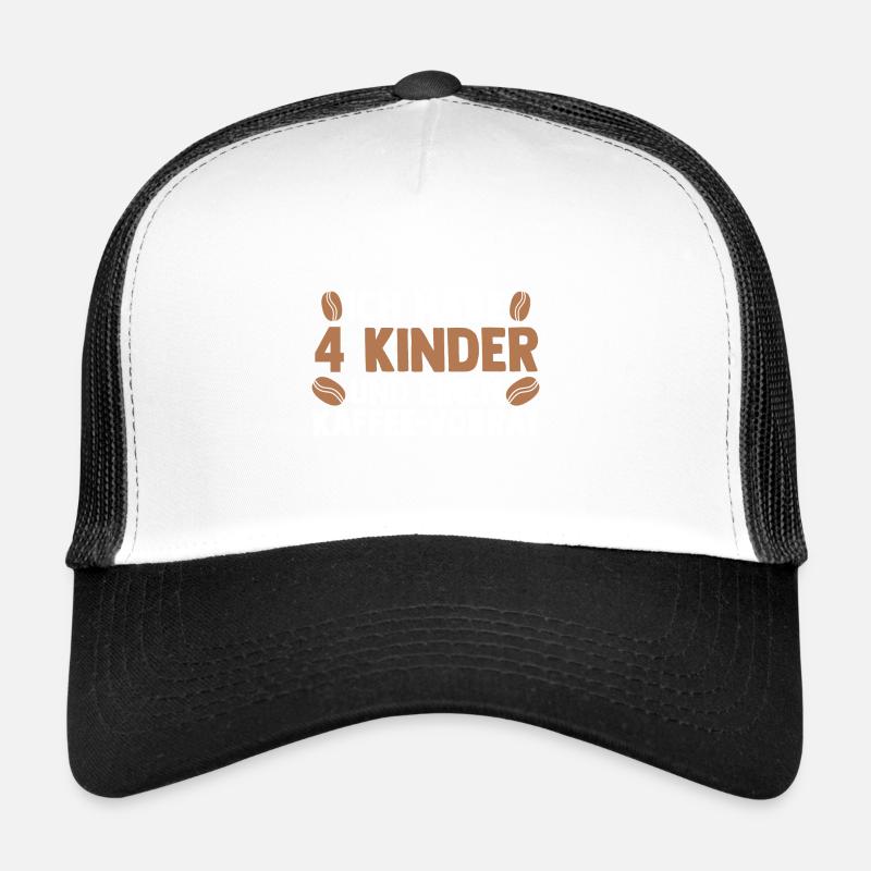Mama Von 4 Kindern Kaffe Trucker Cap