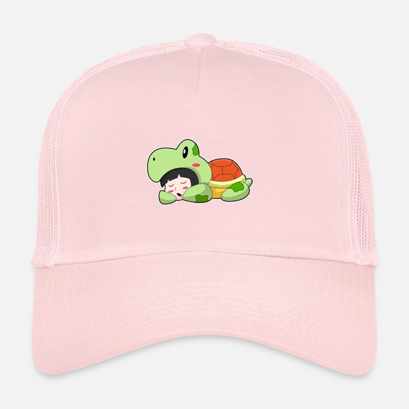 Turtle sleeping Trucker Cap