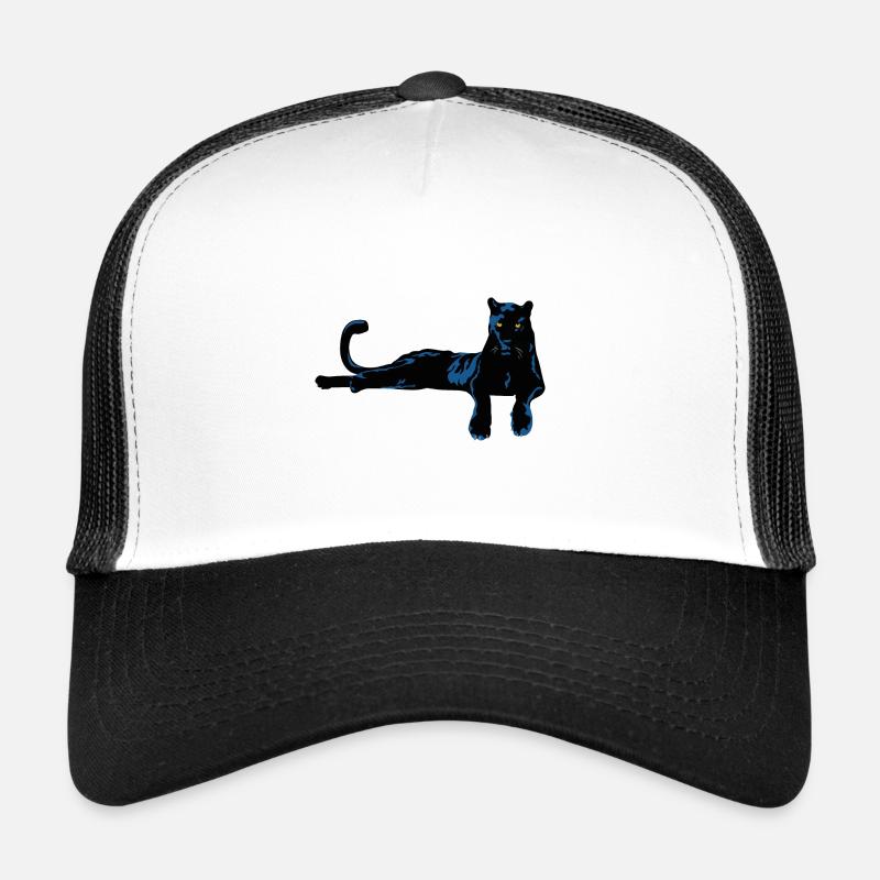 Schwarzer Panther - liegend Trucker Cap