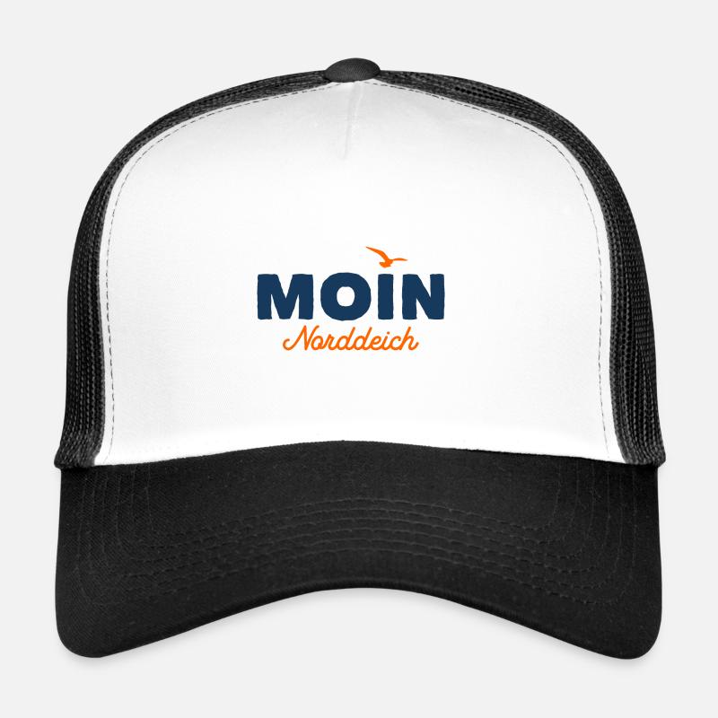 Nordsee Moin Norddeich - Trucker Cap - Weiß/Schwarz