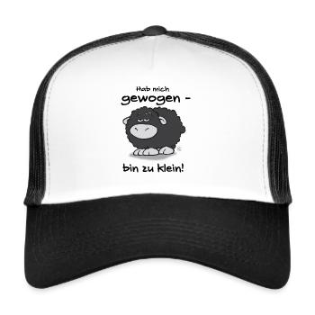 Olaf & Poppy - hab mich gewogen - Trucker Cap - Weiß/Schwarz - Vorne