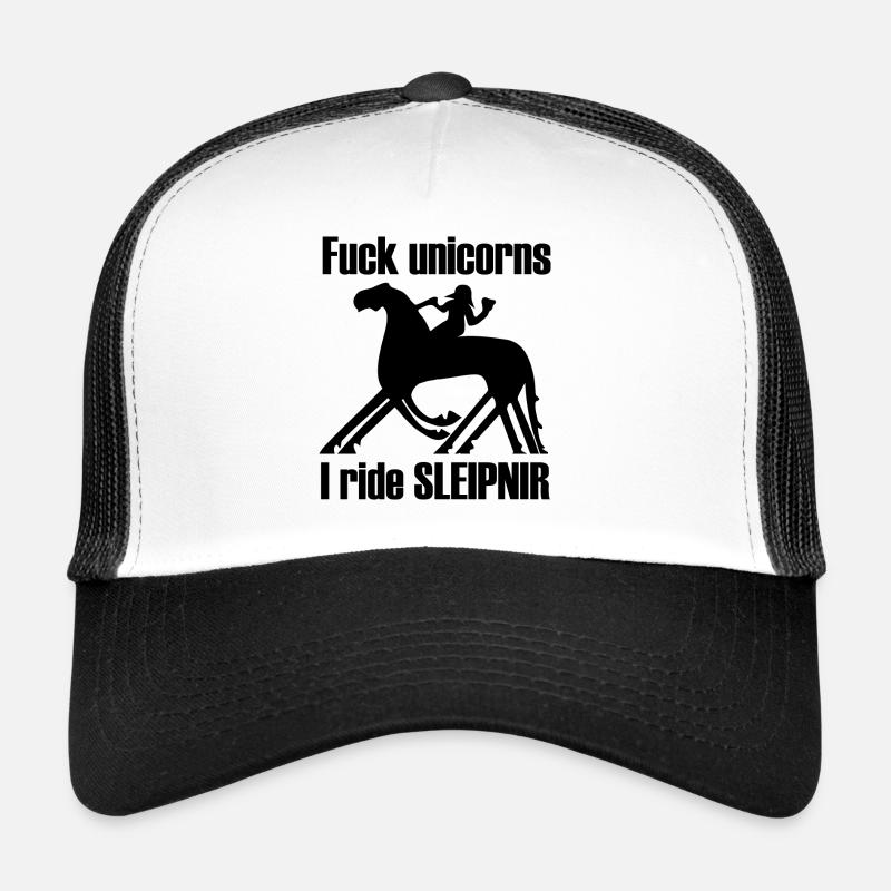 baiser licornes je ride sleipnir Casquette trucker 