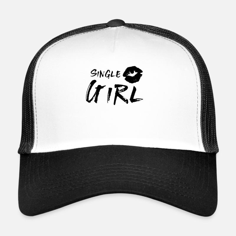 Fille unique - Casquette trucker - blanc/noir