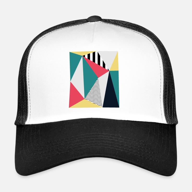 Triangles - Trucker Cap - white/black