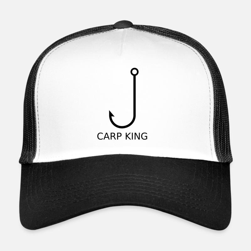 Carp King - Casquette trucker  - blanc/noir