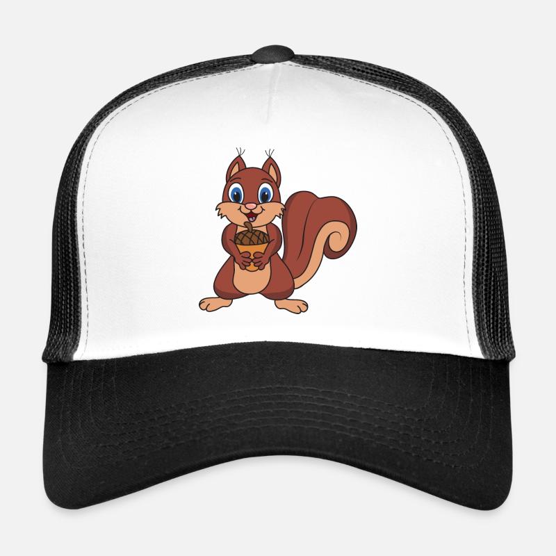 Eichhörnchen - Trucker Cap - Weiß/Schwarz